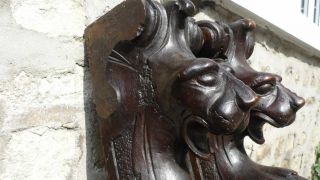 Fine 17th Century Carved Walnut Lions 4