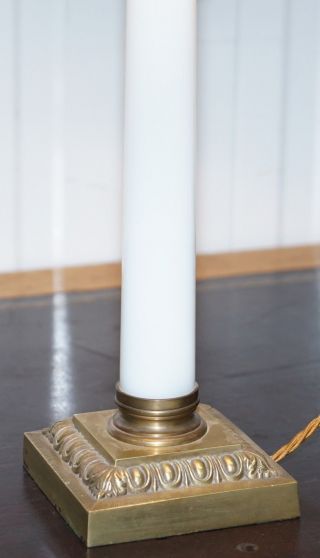 FROM DUKE & DUCHESS NORTHUMBERLAND ' S ESTATE MARBLE CORINTHIAN PILLAR LAMP 7