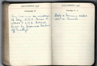 1941 Handwritten British Army Soldier ' s Diary Africa POW Camp Albert Hill Putney 12