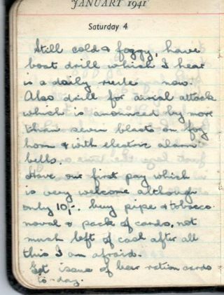 1941 Handwritten British Army Soldier ' s Diary Africa POW Camp Albert Hill Putney 4