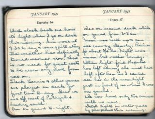 1941 Handwritten British Army Soldier ' s Diary Africa POW Camp Albert Hill Putney 6