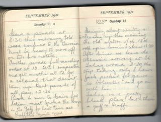 1941 Handwritten British Army Soldier ' s Diary Africa POW Camp Albert Hill Putney 9