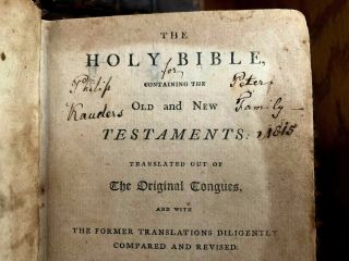 1813 THE HOLY BIBLE Containing The and Old Testament (Hartford,  Connecticut) 4