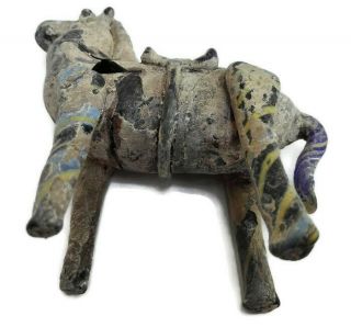Style Pendant Roman Ancient Intaglio Figurine Horse Stone Artifact Glass Antique 4