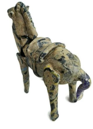 Style Pendant Roman Ancient Intaglio Figurine Horse Stone Artifact Glass Antique 7