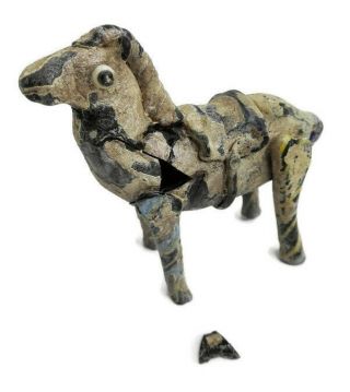 Style Pendant Roman Ancient Intaglio Figurine Horse Stone Artifact Glass Antique 9