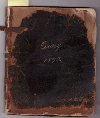 Leather Bound Diary 1892 Anna C.  Snyder Finger Saugerties Ny Hudson River