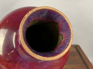 18th/19th C.  Chinese Flambé - Glazed Vase 8