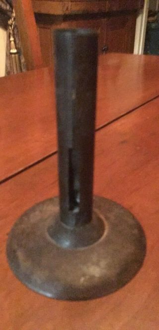 Antique 200 Year Old Hand Wrought Hogscraper Candlestick