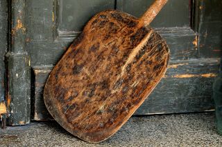 Antique Serving Board Vintage Country Primitive Wood Board Large Pizza Shovel