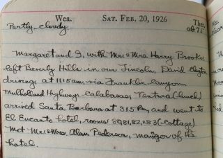 1926 Diary EARLY HOLLYWOOD & LA Millionaire Family FANTASTIC SOCIAL HISTORY 11