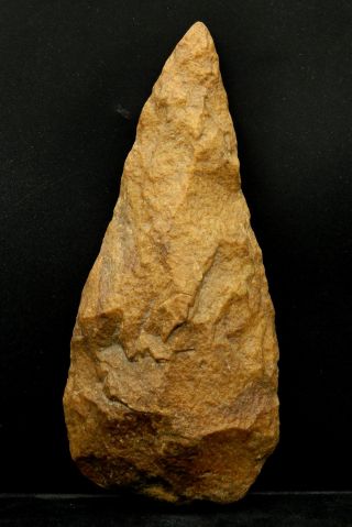 Ancient Quartzite Hand Axe - Acheulean Civilization - 19.  5 Cm Long - Sahara