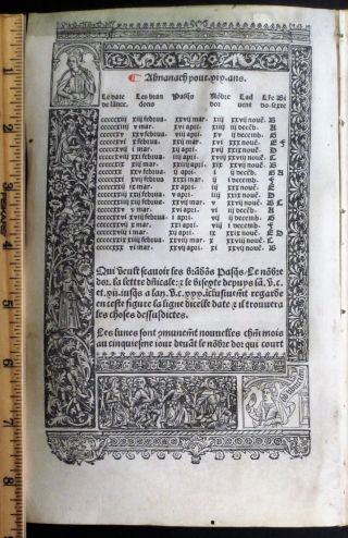 Large printed medieval BoH,  Miniature,  St Mary among Disciples,  Simon Vostre,  c.  1512 4