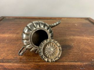 19th/20th Chinese Sterling Silver Pumpkin - Form Water Pot 10