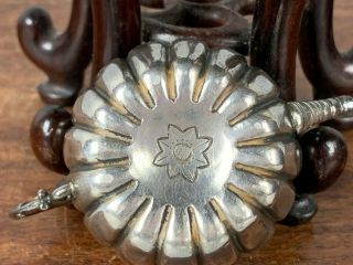 19th/20th Chinese Sterling Silver Pumpkin - Form Water Pot 6