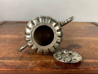 19th/20th Chinese Sterling Silver Pumpkin - Form Water Pot 9