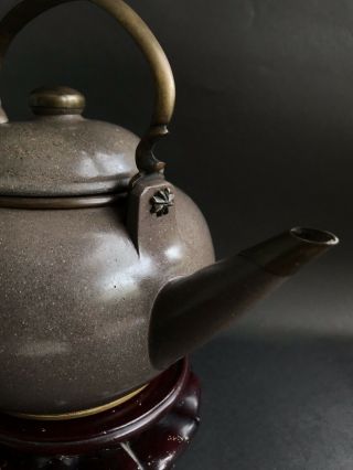 Antique Chinese Yixing Zisha Teapot Dragon Mark Very rare 19th Qing 2