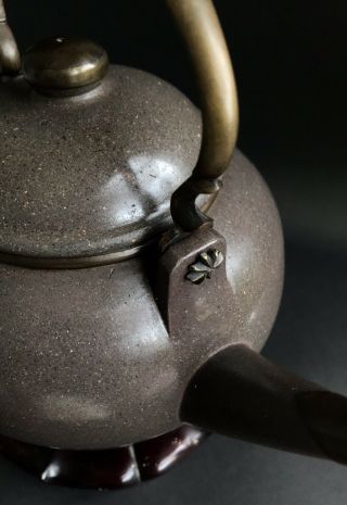 Antique Chinese Yixing Zisha Teapot Dragon Mark Very rare 19th Qing 3