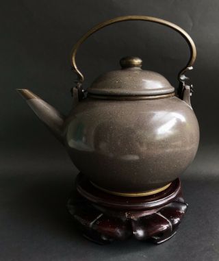 Antique Chinese Yixing Zisha Teapot Dragon Mark Very rare 19th Qing 6