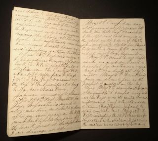 1865 CIVIL WAR UNION SOLDIER ' S DIARY 128th Regt York Vols w/ Battles Lincoln 8