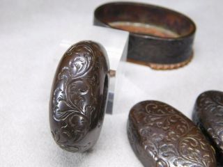 RARE SOROI KANAGU for Tanto Koshirae 19thC Japanese Antique Edo Tsuba 6