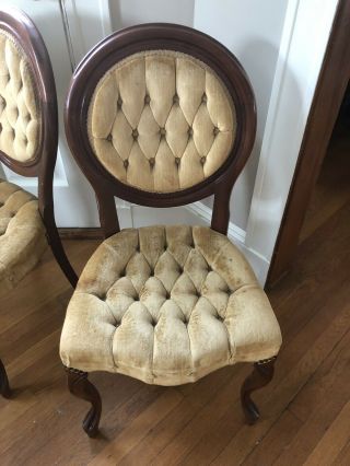 Antique Carlton McLendon Victorian Slipper Chairs 4