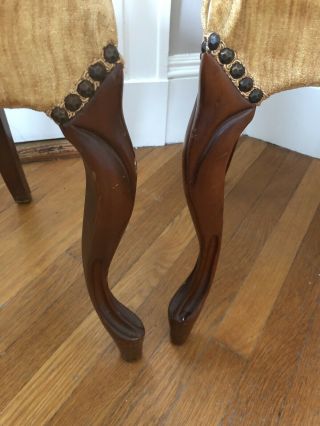 Antique Carlton McLendon Victorian Slipper Chairs 7