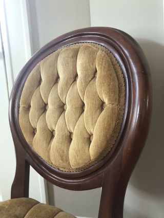 Antique Carlton McLendon Victorian Slipper Chairs 8