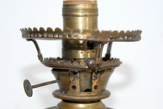 CIRCA 1860 CORNELIUS & BAKER OIL LAMP W/ ORIG.  ORNATE BRONZE HOLD 10