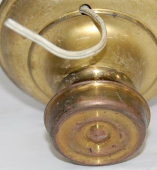CIRCA 1860 CORNELIUS & BAKER OIL LAMP W/ ORIG.  ORNATE BRONZE HOLD 11