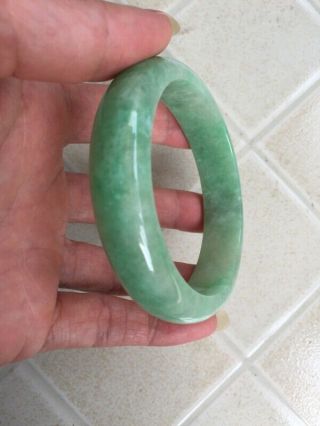 Chinese Grade A Jade Jadeite Bracelet 60.  5mm 2
