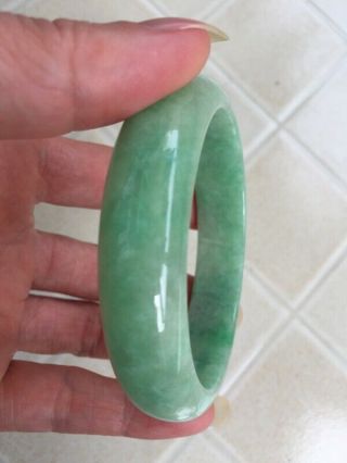 Chinese Grade A Jade Jadeite Bracelet 60.  5mm 6