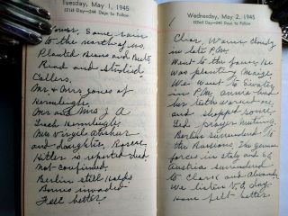 WORLD WAR TWO - Handwritten Diary - Europe - Pacific Theater - MacArthur - Japan - WWII - 1945 7