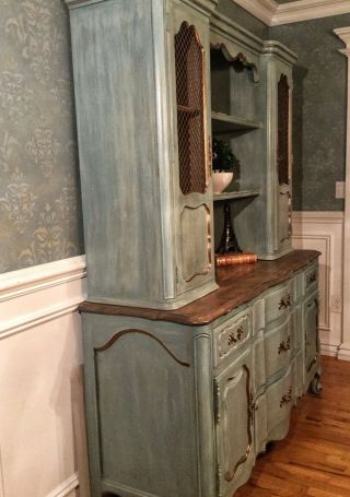 French Provincial Hutch/China Cabinet/Library/Nursery - Available 7