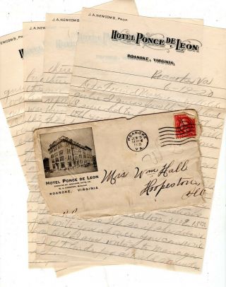 108 Vintage Handwritten Letters Hall Family Hoopeston Illinois Muncie Indiana 2