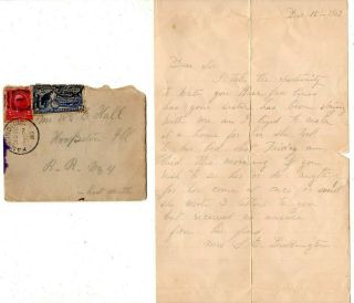 108 Vintage Handwritten Letters Hall Family Hoopeston Illinois Muncie Indiana 3