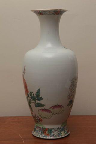 Chinese Famille Rose Porcelain Large Vase,  Marked 2