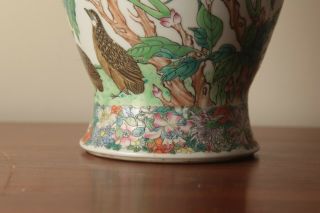 Chinese Famille Rose Porcelain Large Vase,  Marked 5