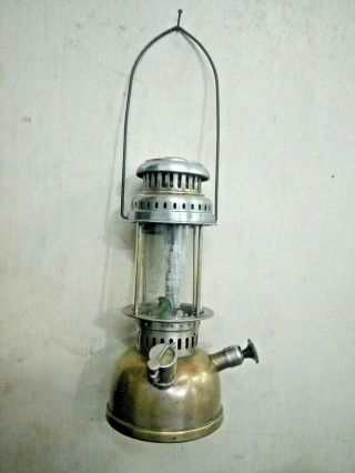 Old Vintage Little Baby Petromax No.  900 Brass Kerosene Oil Lamp Org.  Glob Germany 3