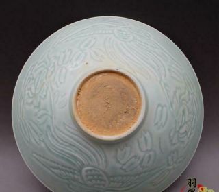 Vivid Chinese Antique Song Hutian kiln Porcelain Phoenix Hat bowl 4