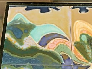 Harris Strong Mid Century Arts & Crafts Pottery Abstract Wall Art Tile 3