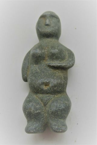 Circa 3000 - 2000bce Ancient Near Eastern Soumerian Stone Worshipper Statuette