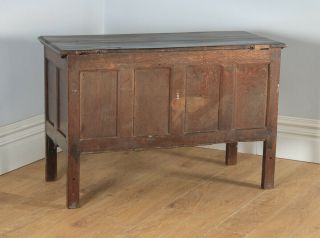 Antique English 18th Century Oak Coffer Chest Cupboard Trunk Box (Circa 1750) 12