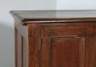 Antique English 18th Century Oak Coffer Chest Cupboard Trunk Box (Circa 1750) 4