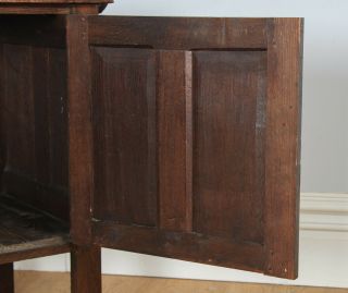 Antique English 18th Century Oak Coffer Chest Cupboard Trunk Box (Circa 1750) 9