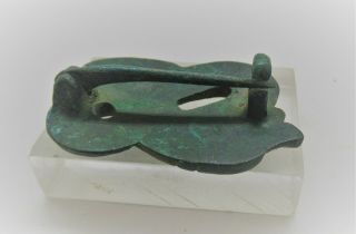 SCARCE CIRCA 1000AD VIKING ERA NORDIC BRONZE BROOCH IN THE FORM OF A SERPENT 2