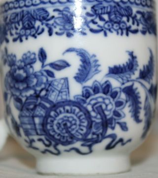 3 Antique Chinese Blue & White Porcelain Teacup With flowers and butterflies 11