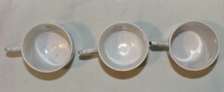 3 Antique Chinese Blue & White Porcelain Teacup With flowers and butterflies 5