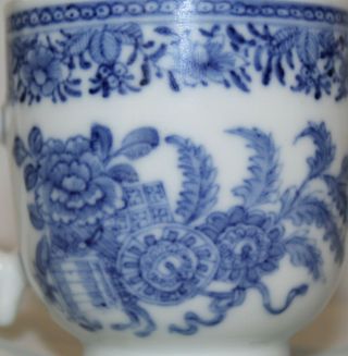 3 Antique Chinese Blue & White Porcelain Teacup With flowers and butterflies 8