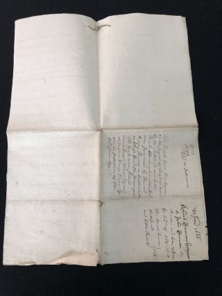 Antique 17th Century Indenture Dated 17th January 1666 (33) 4